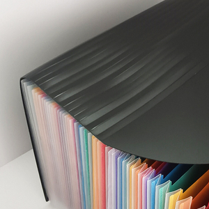 Colourful PVC Organ Bag với nắp văn phòng không thấm nước lưu trữ hộp tài liệu tổ chức PP chất liệu chống vết - Product Image 6