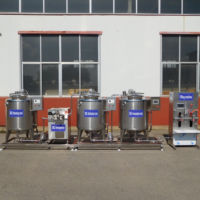 Mini usine laitière petite production de machine à traire yaourt grec faire ligne d'équipement de processus de lait de coco