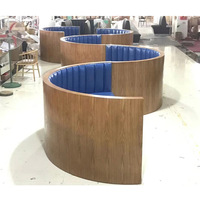 Table et chaise de restauration rapide en cuir personnalisables pour restaurant moderne SFU-01