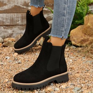 Marque Filles Mary Jane Fourrure Bottes Chaussures D'hiver Avec Peep Toe Design - Product Image 1