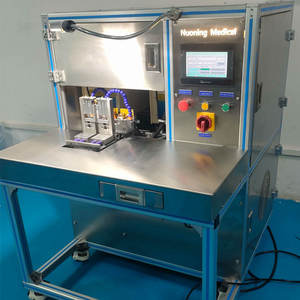 Máquina formadora de punta de catéter de 2 estaciones de trabajo o máquina formadora de punta de tubo para formación de punta de cánula médica - Product Image 2