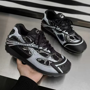 Sneakers di Design di Alta Qualità, <span class=keywords><strong>Scarpe</strong></span> <span class=keywords><strong>Sportive</strong></span> da Passeggio con Chiusura a Lacci, Ammortizzazione e Funzione Rialzante - Product Image 4