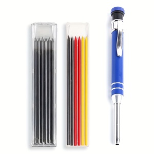 Ensemble <span class=keywords><strong>de</strong></span> crayons <span class=keywords><strong>de</strong></span> charpentier en plastique à trou profond <span class=keywords><strong>de</strong></span> 2.8mm avec des fils colorés et durables pour un marquage précis OEM et ODM pris en charge - Product Image 3
