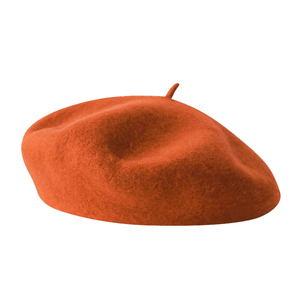 Broderie de logo personnalisée Femme 100% laine Beret Boina Bérets d'hiver Chapeau Casquette Vente en gros Femme Dame Beret en laine pour hommes et femmes - Product Image 4