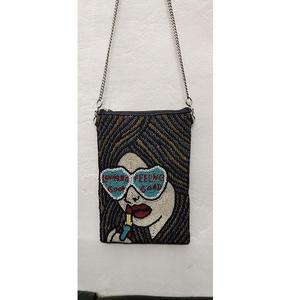 กระเป๋าสะพายไหล่ผู้หญิงสไตล์โบฮีเมียนวินเทจสำหรับฤดูหนาว หนังแท้ ลายเรขาคณิต ขนาดสั่งทำได้ กันน้ำ - Product Image 5