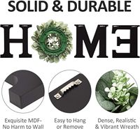 Haute qualité écologique en trois dimensions en bois lettre guirlande maison décoration murale peinture pendentif