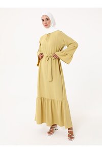 Elegante Vestido Maxi Evase, Estilo Abaya Musulmana, Moda Islámica Modesta, Falda Larga, Diseñador <span class=keywords><strong>de</strong></span> Dubái - Product Image 4