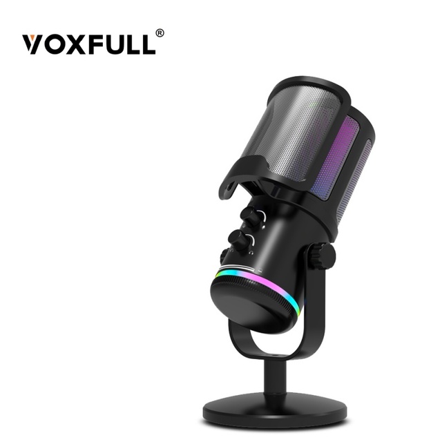 M16 USB Gaming Microphone Noise Cancellation RGB Condenser Microphone With Stand for Streaming Podcast Twitch YouTube