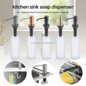 Distributeur de <span class=keywords><strong>savon</strong></span> liquide <span class=keywords><strong>en</strong></span> acier inoxydable de 500 ml, bouteilles à pompe <span class=keywords><strong>en</strong></span> métal, distributeur de <span class=keywords><strong>savon</strong></span> rectangulaire pour évier de cuisine - Product Image 3