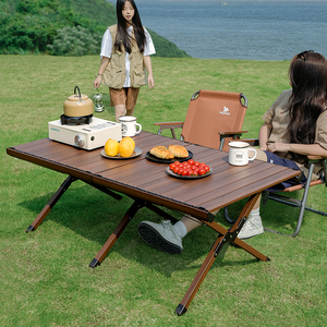 Hispeed <span class=keywords><strong>Aluminio</strong></span> Roll-Up Camping BBQ <span class=keywords><strong>Mesa</strong></span> plegable al aire libre para actividades al aire libre - Product Image 4