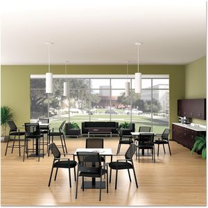Sofá Seccional en Forma de L sin Brazos Alera Serie ALE QUB, 26 3/8 X 26 3/8 X 30 1/2, Negro, Extensible Eléctrico, Material Bouclé, para Sala de Estar - Product Image 5