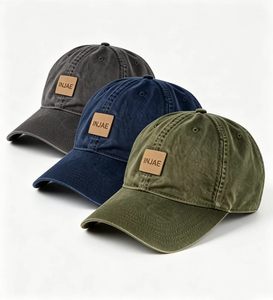 Gorra de Béisbol de Algodón Lavado con Parche de Cuero y Logotipo Personalizado, Estilo Vintage, MOQ Bajo para Golf y Actividades al Aire Libre - Product Image 5