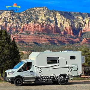 SUNRISE Rv hors réseau Camper Expédition <span class=keywords><strong>Camion</strong></span> Camper Camping-car Camper RV pod avec toilette et cuisine à vendre - Product Image 5