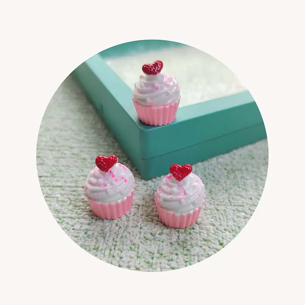 Sıcak popüler 100 adet/grup 3D Mini bebek evi gıda Cupcake süsler tatlı tatlı el sanatları mutfak odası parti iyilik dekor