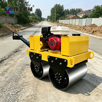 Compacteur à rouleaux routiers de 4 tonnes avec pression de tambour réglable pour différents types de surfaces