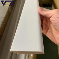Plinthe en PS blanc pur de longueur standard, fabrication OEM VELL