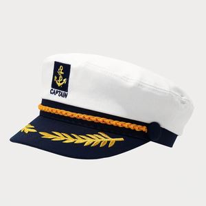 Anchor <b>Hat</b> White <b>Navy</b> Beret Cap Men Women Embroidery Uniform Outdoor Captain <b>Hat</b> - Product Image 4