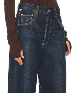 Jeans Casual in <span class=keywords><strong>Velluto</strong></span> <span class=keywords><strong>a</strong></span> <span class=keywords><strong>Coste</strong></span> <span class=keywords><strong>Blu</strong></span> Scuro Stile Americano Retrò, Gamba Dritta, Nuovi <span class=keywords><strong>Pantaloni</strong></span> da Donna Taglie Forti Vestibilità Regolare per Primavera e Autunno - Product Image 4