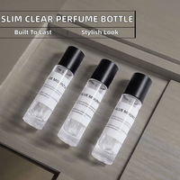 Botol Parfum Kaca Tinggi Ramping 15ml dengan Pompa Semprot, Kemasan Mewah