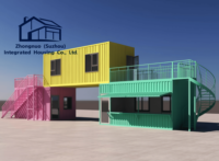 ZN Maison de conteneurs modulaire préfabriquée à assemblage rapide, Bâtiment de bureaux, Utilisation en bureau, Abri d'urgence moderne en kit