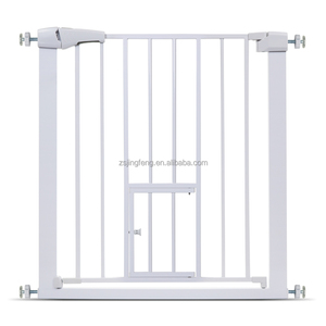 Barrière de sécurité pour bébé facile à installer, fermeture automatique, double verrouillage, barrière en métal pour animaux domestiques, pas de perçage requis, barrière de sécurité pour enfants à l'intérieur - Product Image 2