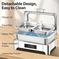 Direktverkauf ab Werk Hochwertiges Chafing Dish Buffet-Set und Warmhaltebehälter für Restaurants