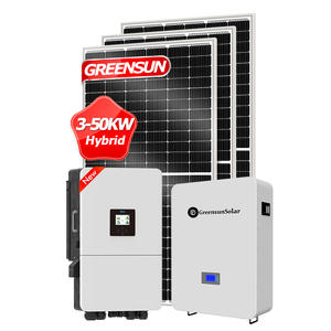 מלא 10kw את הרשת היברידית 5kw 12kw 20kw 20kw 20kw 30kw מערכת אנרגיה סולארית לוח אחסון מערכת אחסון סוללה - Product Image 1