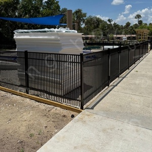 Offerta Speciale: Pannelli per Recinzione in Ferro Battuto Neri, Ecologici e Durevoli, Altezza 6 Piedi, Senza Scavo, per Sicurezza Domestica Moderna - Product Image 4