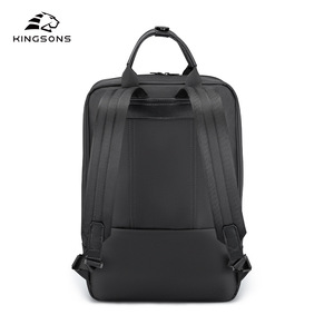 Kingsons <b>Business</b> <b>Backpack</b> 20-35L Large Capacity Laptop Bag Unisex Expandable Travel <b>Backpack</b> Solid Color - Product Image 3