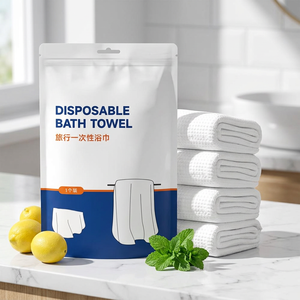 Serviettes <span class=keywords><strong>de</strong></span> <span class=keywords><strong>bain</strong></span> jetables emballées individuellement, séchage rapide, absorbantes, douces, pour les voyages, les hôtels, les spas, les salons - Product Image 4