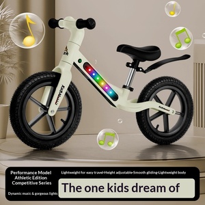 Vélo d'équilibre musical à LED pour enfants de 4 à 6 ans, <span class=keywords><strong>draisienne</strong></span> d'apprentissage pour bébés garçons et filles, deux roues - Product Image 4