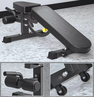 Banc de musculation pliable et réglable en métal de haute qualité, capacité maximale de 300 kg, banc multifonctionnel pour haltères, équipement de musculation