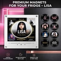 Magnet Kulkas Tema Lisa NFC Pesanan Grosir, Stiker Kulkas Pemutar Musik Foto yang Dapat Disesuaikan untuk Merchandise Penggemar Kpop