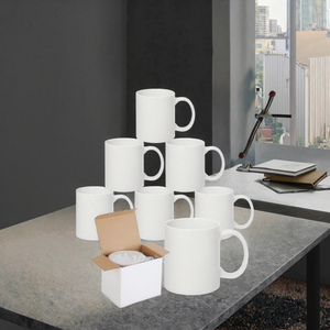 White Sublimation Ceramic Coffee <b>Mug</b> Porcelain Cup Custom Print Eco-Friendly Dishwasher Microwave Safe Gift <b>Box</b> for Home - Product Image 3