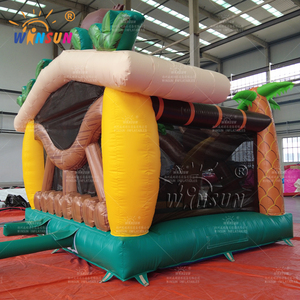WINSUN Castello Gonfiabile Commerciale per Bambini a Tema Scimmia, Ecologico in PVC, Facile da Montare, per Feste in Giardino e Noleggio - Product Image 5