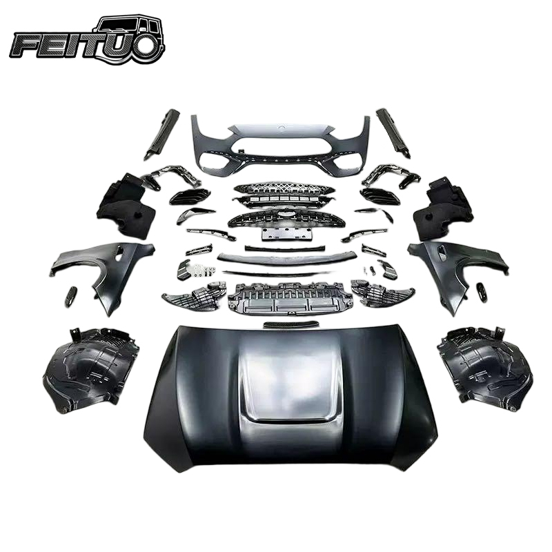 Wide Body Kit Car Bumpers Hood Fender Side Skirt Rear Lip Auto Accessories Parts for 22+ C-Class W206 C300 Upgrade C63 AMG