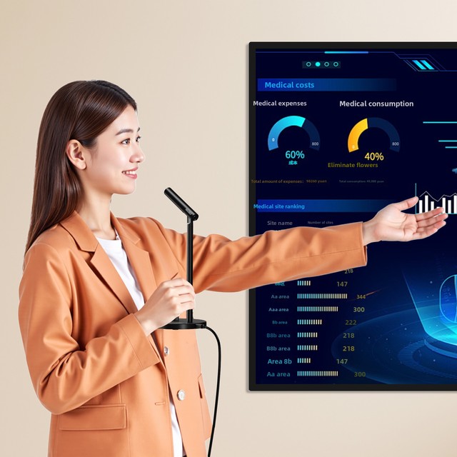 Factory Custom Smart AI Voice Microphone Model M1 for Voice-to-Text Translation One-Key Activation for Live Streaming