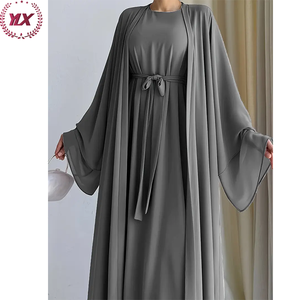 A035 Robe modeste Ensemble deux pièces avec <span class=keywords><strong>gilet</strong></span>, y compris robe et <span class=keywords><strong>gilet</strong></span> - Product Image 1