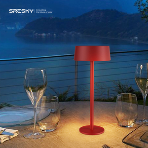 <span class=keywords><strong>Veilleuse</strong></span> de bureau rechargeable à capteur tactile en aluminium 500LM pour lampes de table solaires à lumière d'hôtel de restaurant - Product Image 2