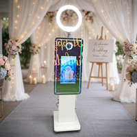 Kiosque photo KINGSUN Magic Mirror avec écran tactile 21,5 pouces, logiciel photo gratuit, option reflex numérique et flight case.