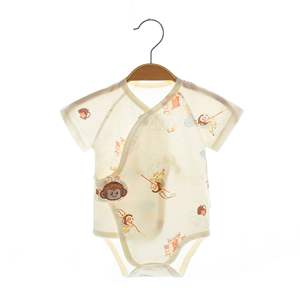 Baby Newborn Class-A Cotton Cartoon Triangle Bodysuit Summer 2024 <strong>Clothes</strong> Wholesale - Product Image 2