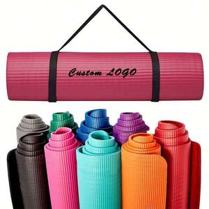 Tapete de Yoga NBR de Doble Capa de Alta Calidad de 6 mm, Tapete de Ejercicio Duradero, Fabricante, Venta al por Mayor, Personalizado, en Stock, Venta Caliente, Deportes de Interior - Product Image 1