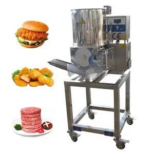 HUAGANG Automatic Production Line Hamburger Patty Forming Machine Meat Pie Maker Chicken Nugget Making Machine