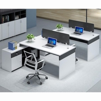 Poste de travail moderne pour ordinateur, petite Table de travail, bureau en bois pour 2 personnes, bureau du personnel