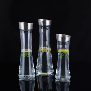 Jarra de Plástico Transparente de 32oz/48oz para Jugos, Limonada, Agua, con Tapa para Refrigerador - Product Image 3