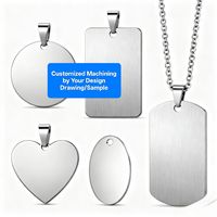Personalisiertes Design OEM ODM Anhänger Emaille Haustier-ID-Kette Halskette Graviertes Logo Metall Blanko Benutzerdefinierter Name Edelstahl Hundemarken