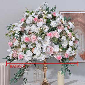 Bola de Flores de Rosa Artificial de Alta Calidad Personalizable para Decoración de Bodas - Product Image 6