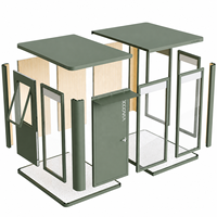 COCOVIA Maison Modulaire en Alliage d'Aluminium à Installation Manuelle, Double Vitrage Trempé, pour Jardin