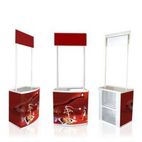 Comptoir d'exposition portable pliable en gros pour la publicité et la promotion d'événements, tables de comptoir de magasin