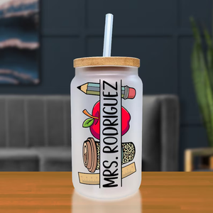 Bolso de mano personalizado para profesores-Lona de algodón-Regalo de agradecimiento para profesores Logotipo de moda personalizado forro impermeable - Product Image 2